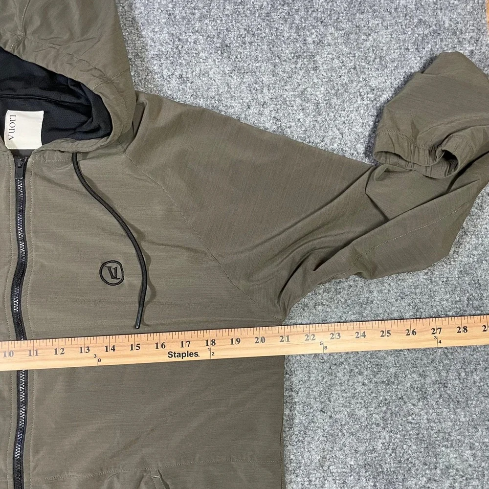 Vuori Elevate Kore Jacket Mens Medium Olive Green Performance Raglan Active